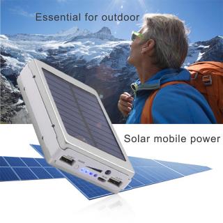 50000mAh Solar Panel LED Light Power Bank External Double USB Battery_1